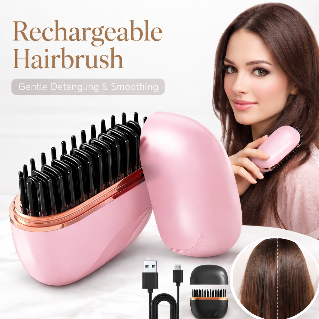 2-in-1 Rechargeable Hairbrush
