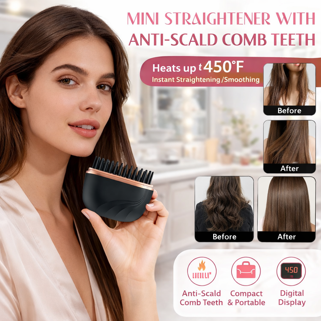 2-in-1 Rechargeable Hairbrush