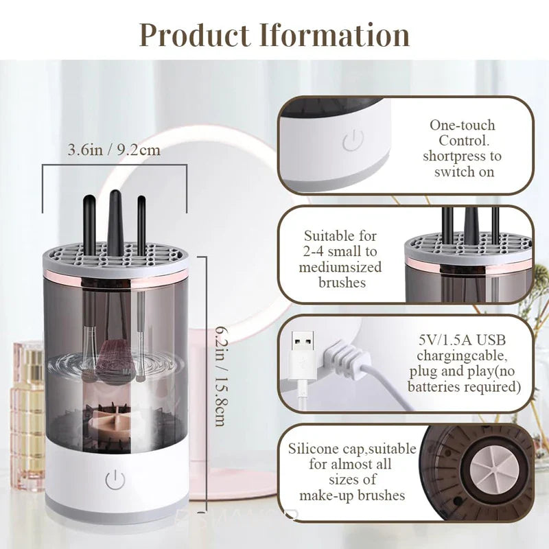 Electric Cosmetic Brush Cleaner