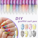 12-Color Nail Art Pens